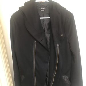 Size Large Zara men’s hooded long coat.